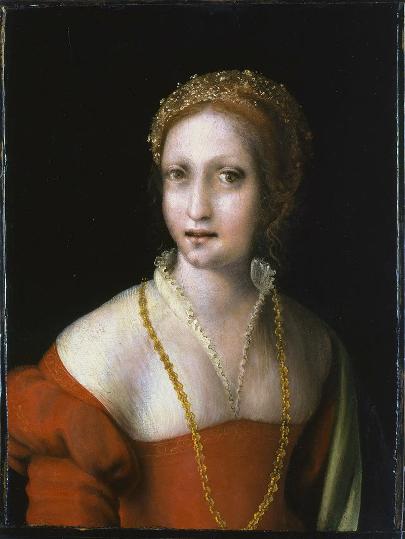 Retrato de jovem mulher - Antonio da Correggio