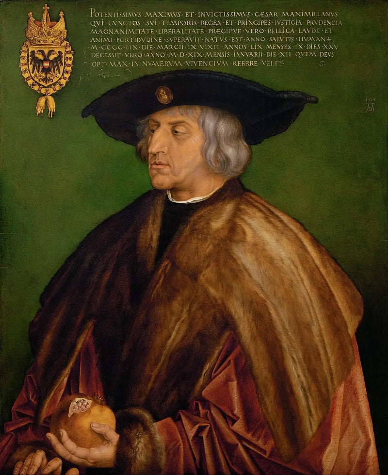 Retrato do imperador Maximiliano I - Albrecht Dürer