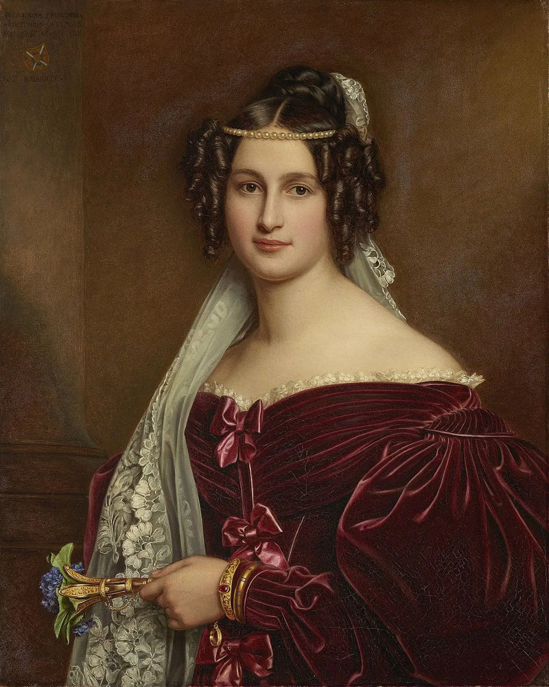 Retrato de Crescentia Bourgin - Joseph Karl Stieler