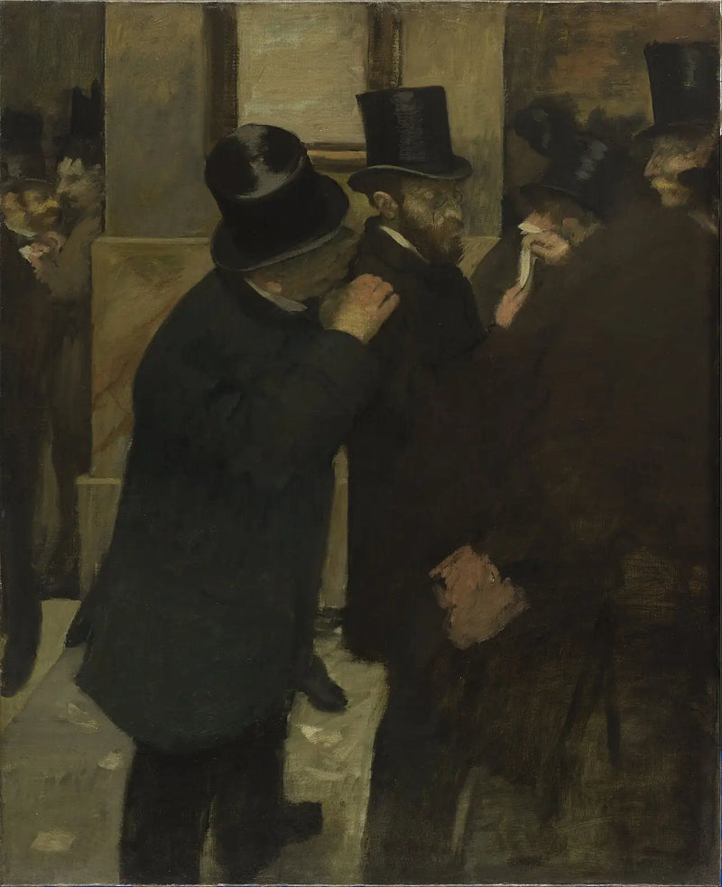 Retratos à la Bourse - Edgar Degas