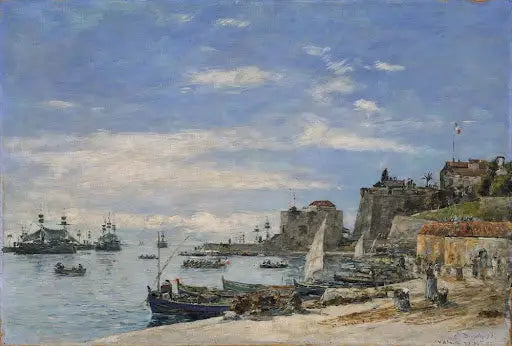 Cais de Villefranche - Eugène Boudin
