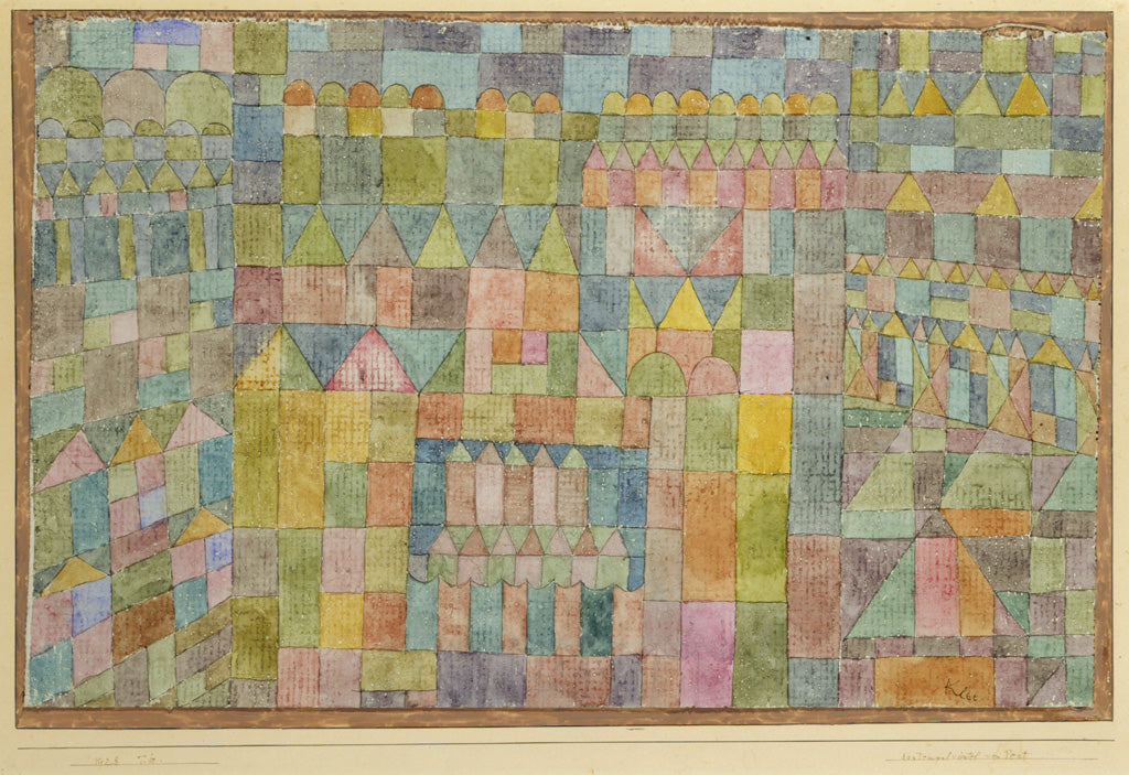 Bairro do Templo de Pert - Paul Klee