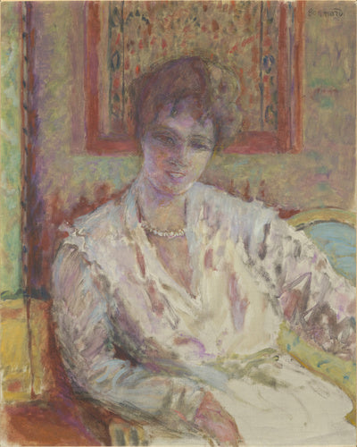 Reproduction du tableau « Reine Thadée-Natanson : le sourire - Pierre Bonnard » par Alpha Reproduction en peinture à l’huile
