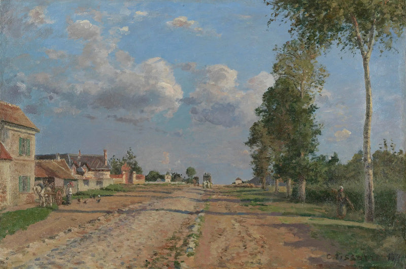 Estrada de Versalhes, Rocquencourt - Camille Pissarro