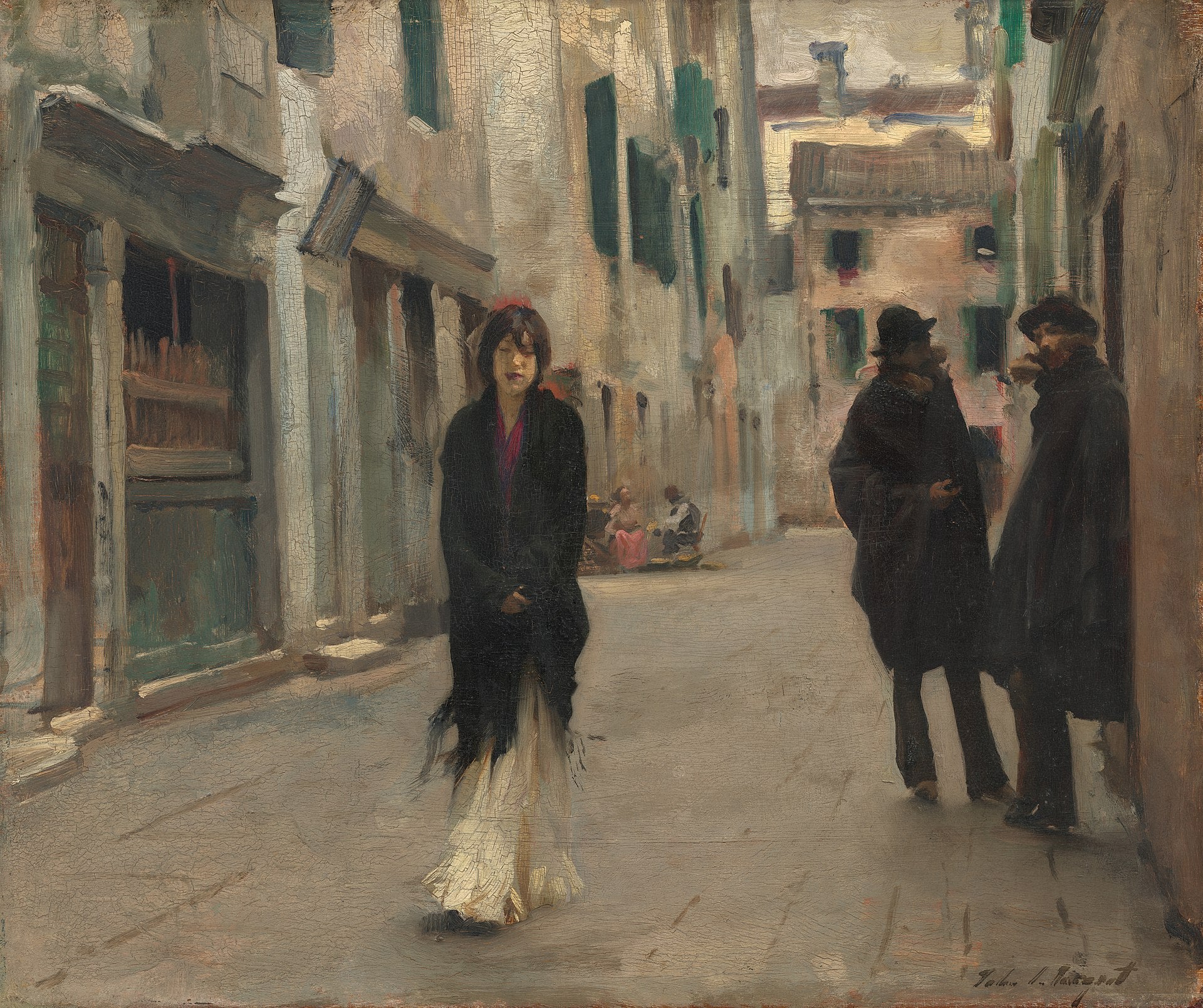 Reproduction du tableau « Rue à Venise - John Singer Sargent » par Alpha Reproduction en peinture à l’huile