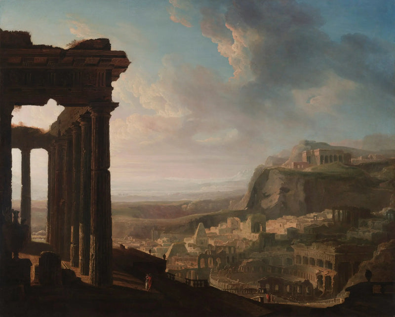 Ruínas de uma cidade antiga - John Martin
