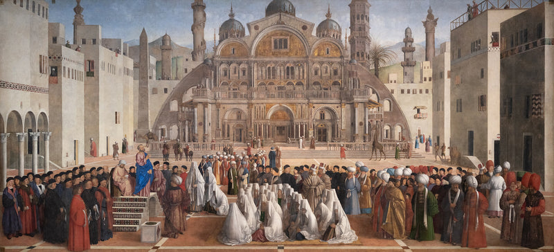 São Marcos pregando em Alexandria - Giovanni Bellini