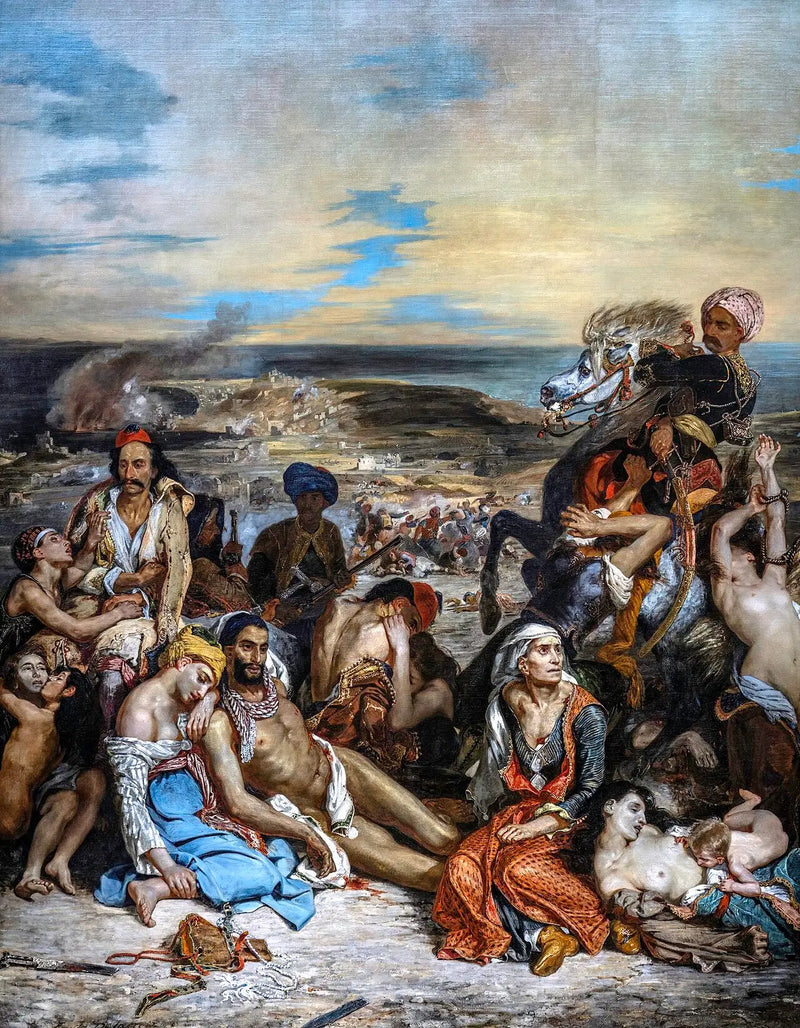 Cenas dos massacres de Scio - Eugène Delacroix