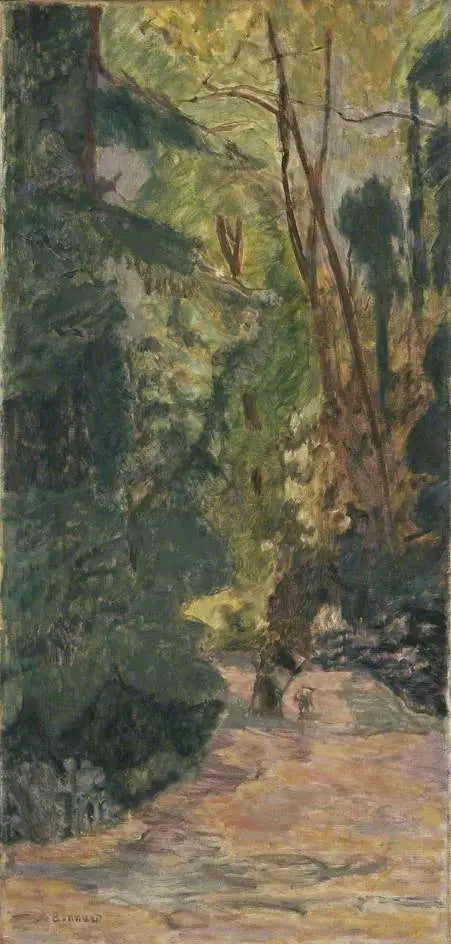 Trilha na floresta - Pierre Bonnard