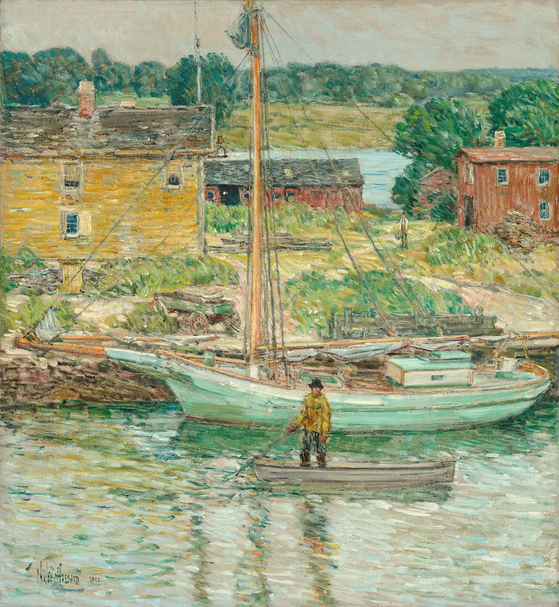 Fragata de ostras, Cos Cob - Childe Hassam