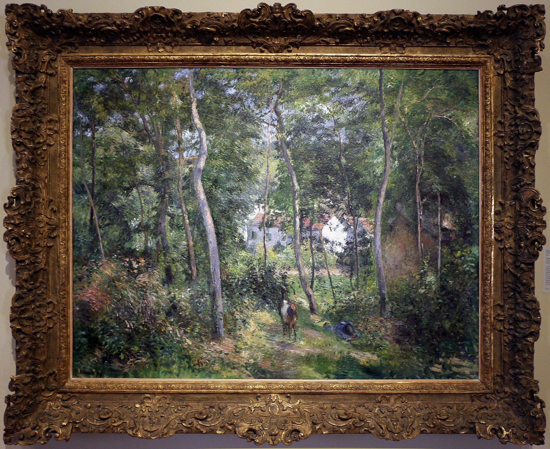 Sub-bosque no Hermitage, Pontoise / O Fundo do Hermitage - Camille Pissarro
