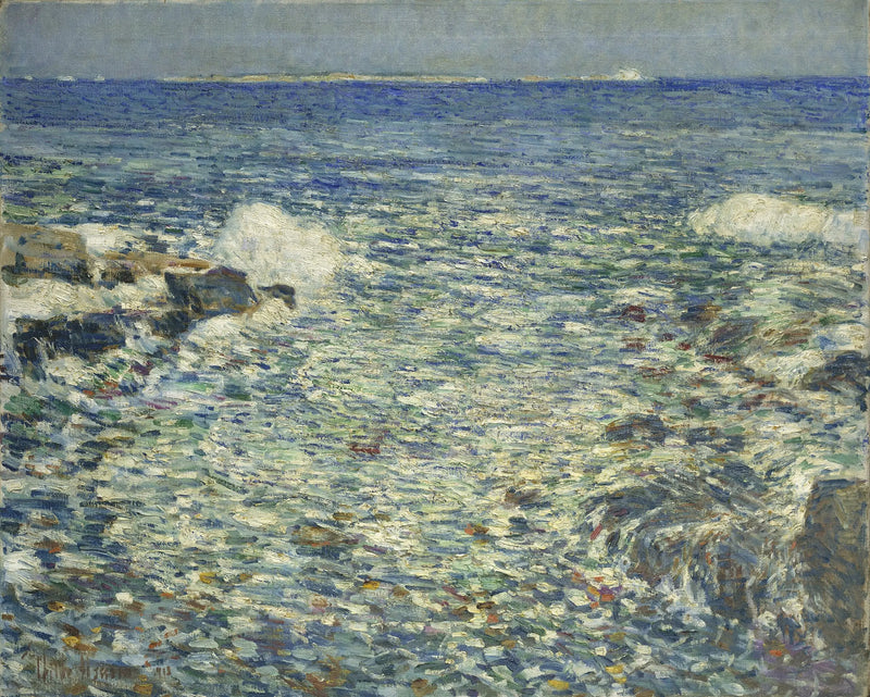Surf, Ilhas Shoals - Childe Hassam