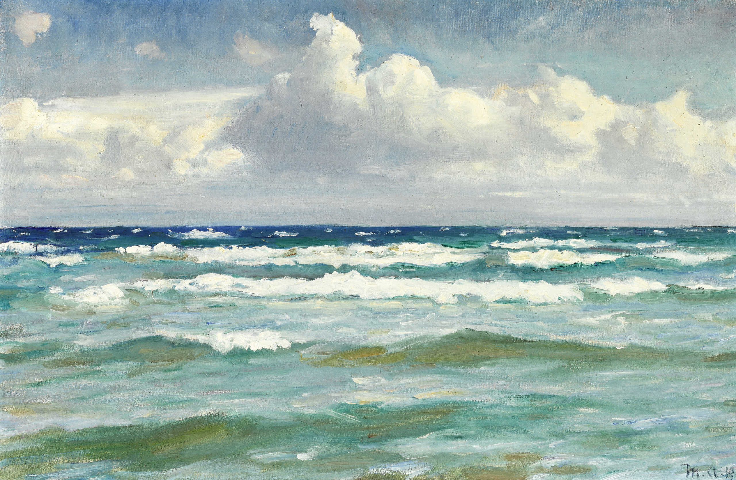 Surf à Skagen - Michael Peter Ancher