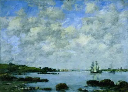 Sobre o Meuse - Eugène Boudin