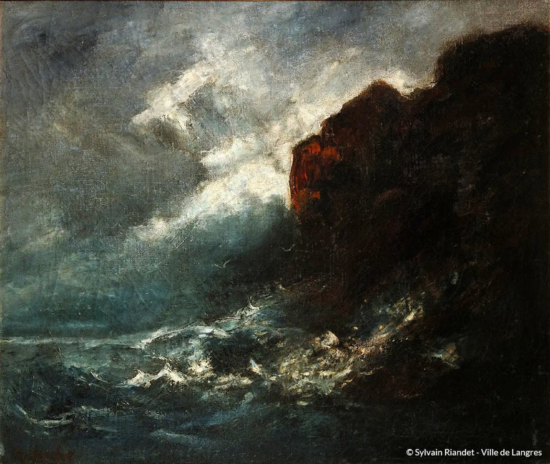 Tempestade no mar - Gustave Courbet