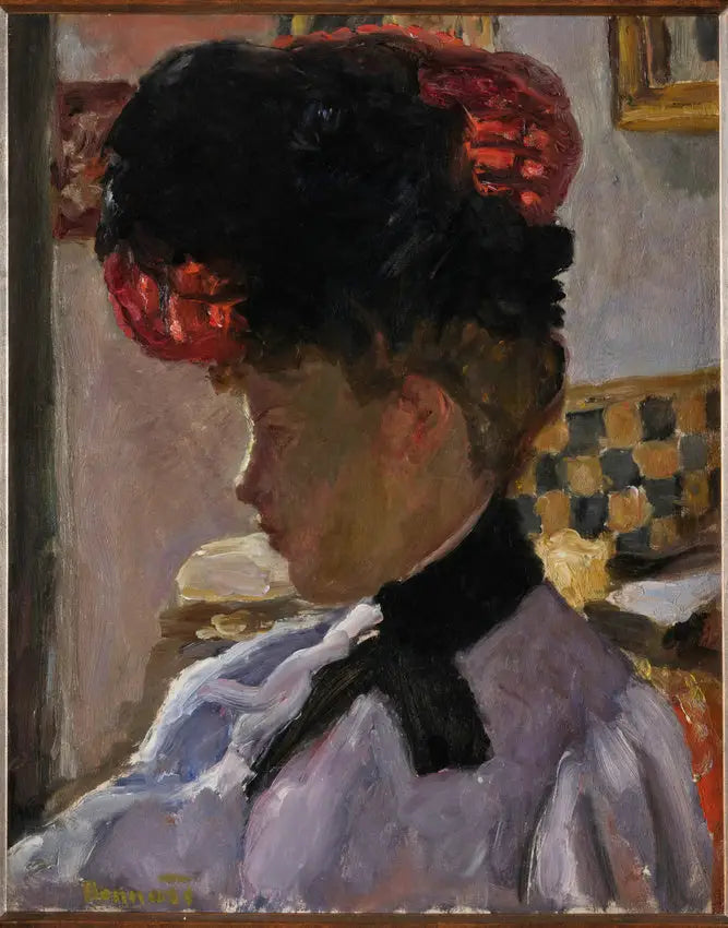 Cabeça de mulher contra a luz - Pierre Bonnard