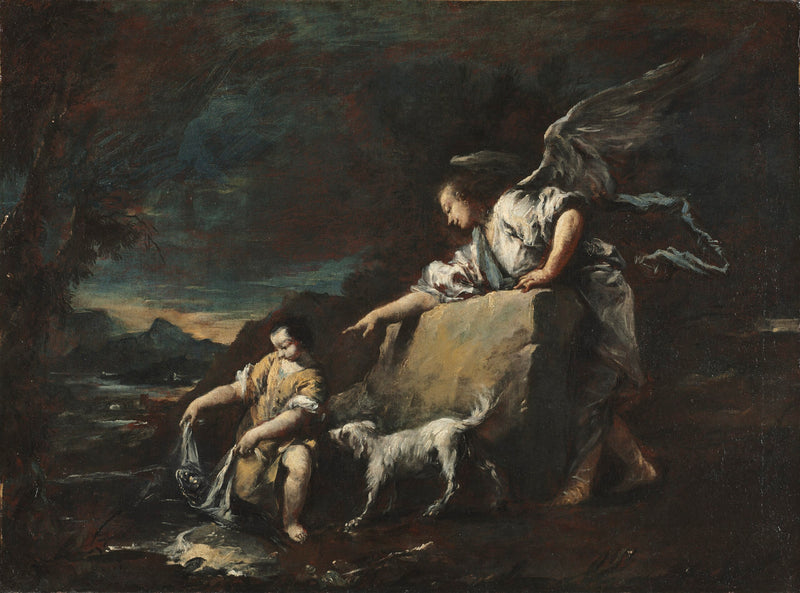 Tobias e o anjo - Francesco Guardi