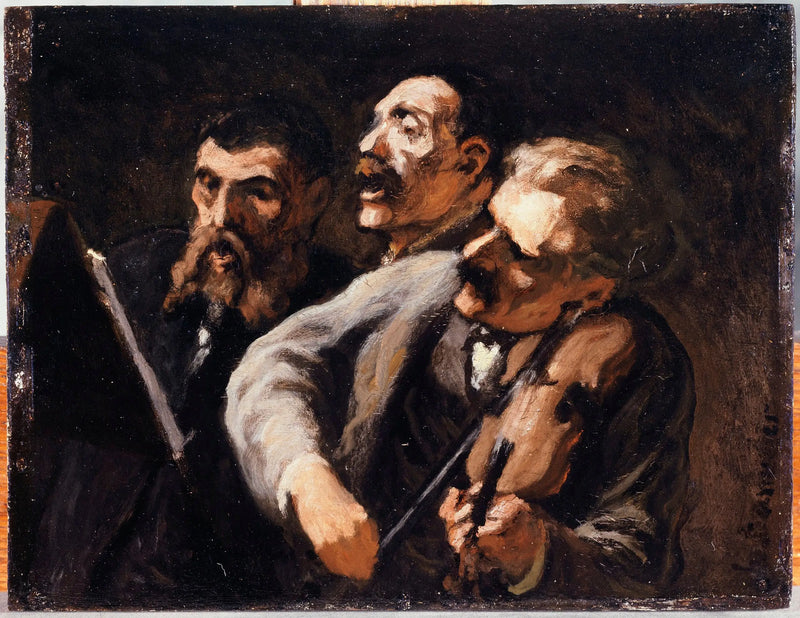 Trio de amadores - Honoré Daumier