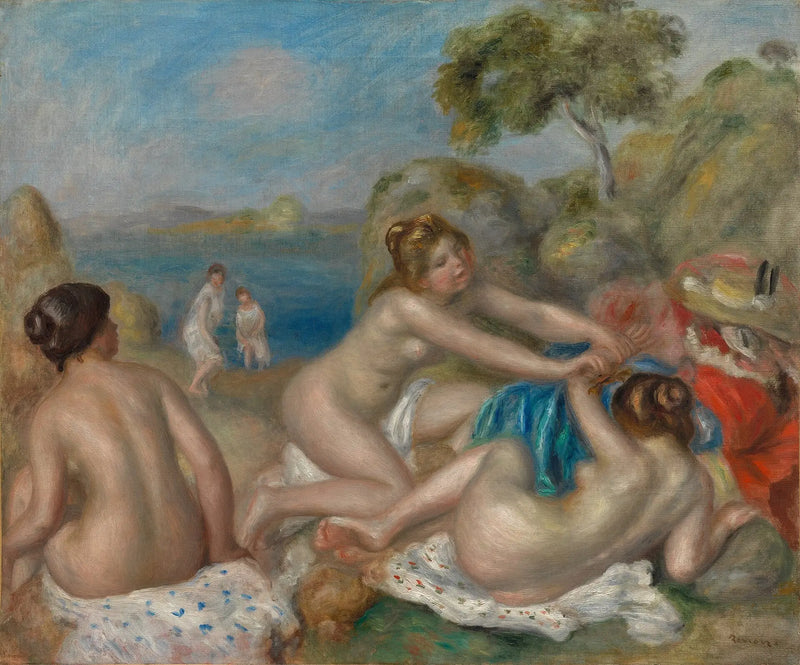 Três Banheiras com Caranguejo - Pierre-Auguste Renoir