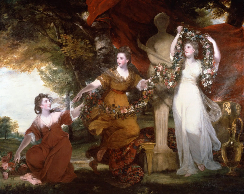 Três Damas ornamentando um termo do Hymen - Joshua Reynolds