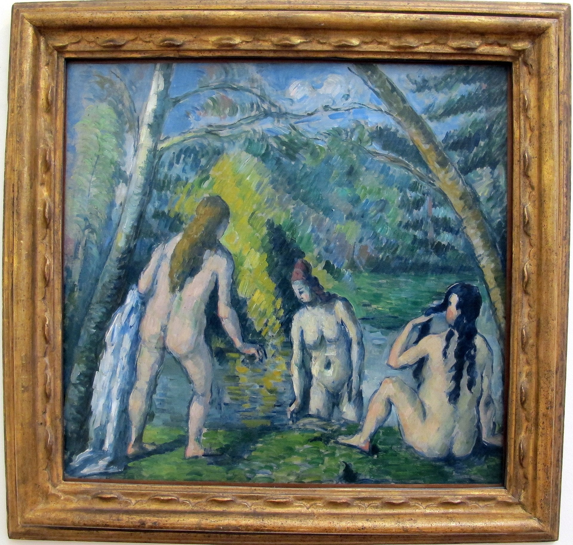 Três banhistas - Paul Cézanne