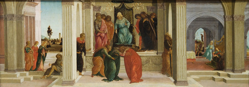 Três cenas da história de Ester - Sandro Botticelli