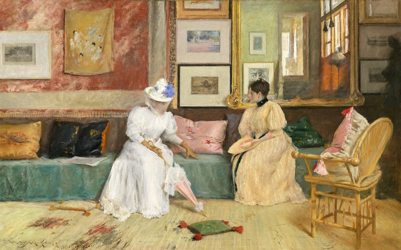 Uma ligação amigável - William Merritt Chase