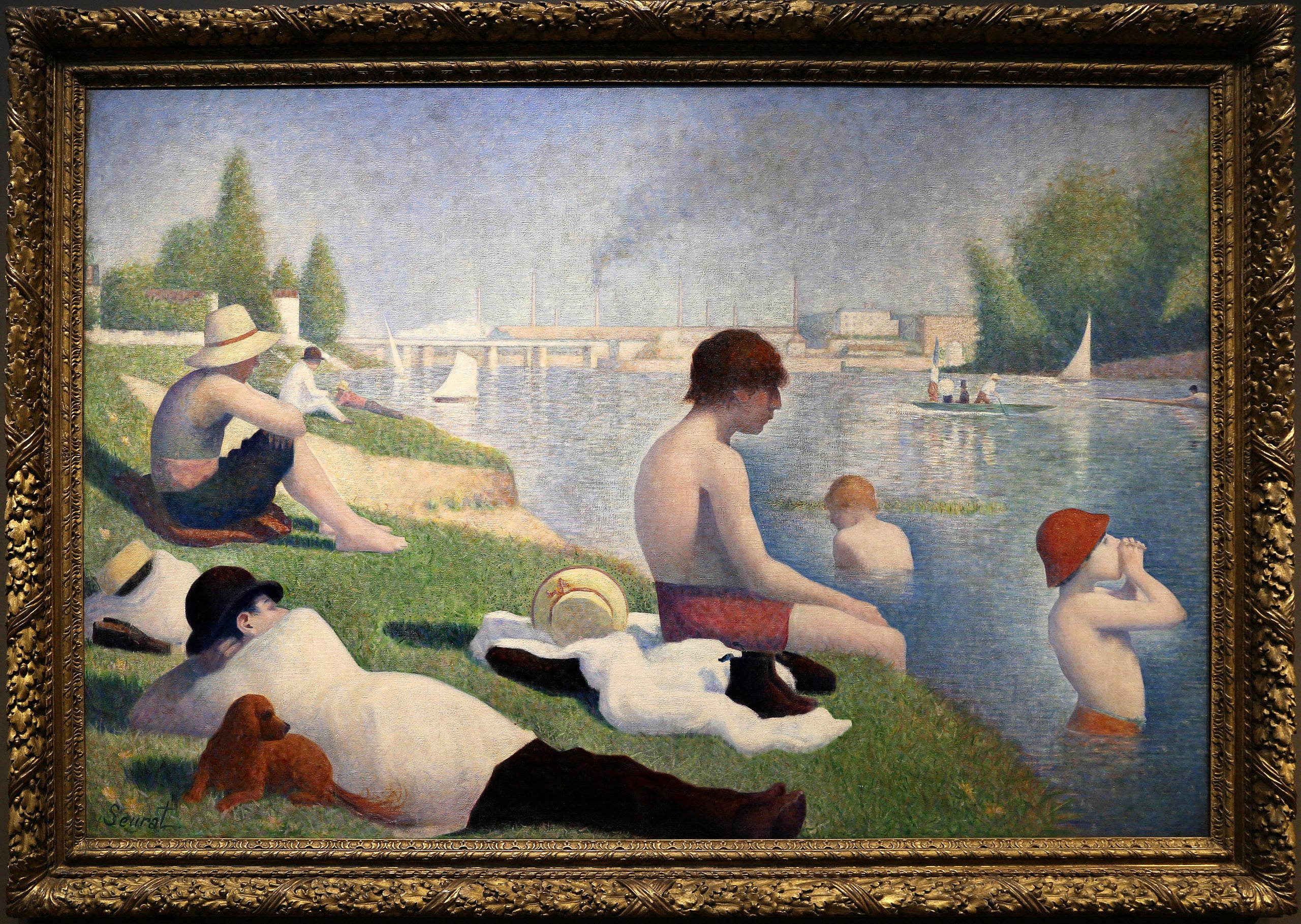 Um banho em Asnières - Georges Seurat