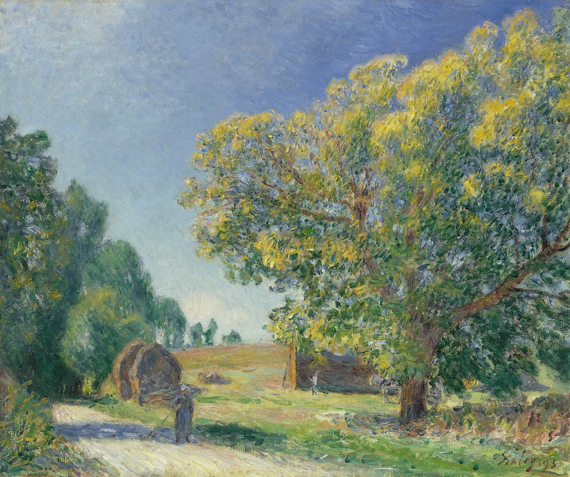 Uma clareira na floresta - Alfred Sisley