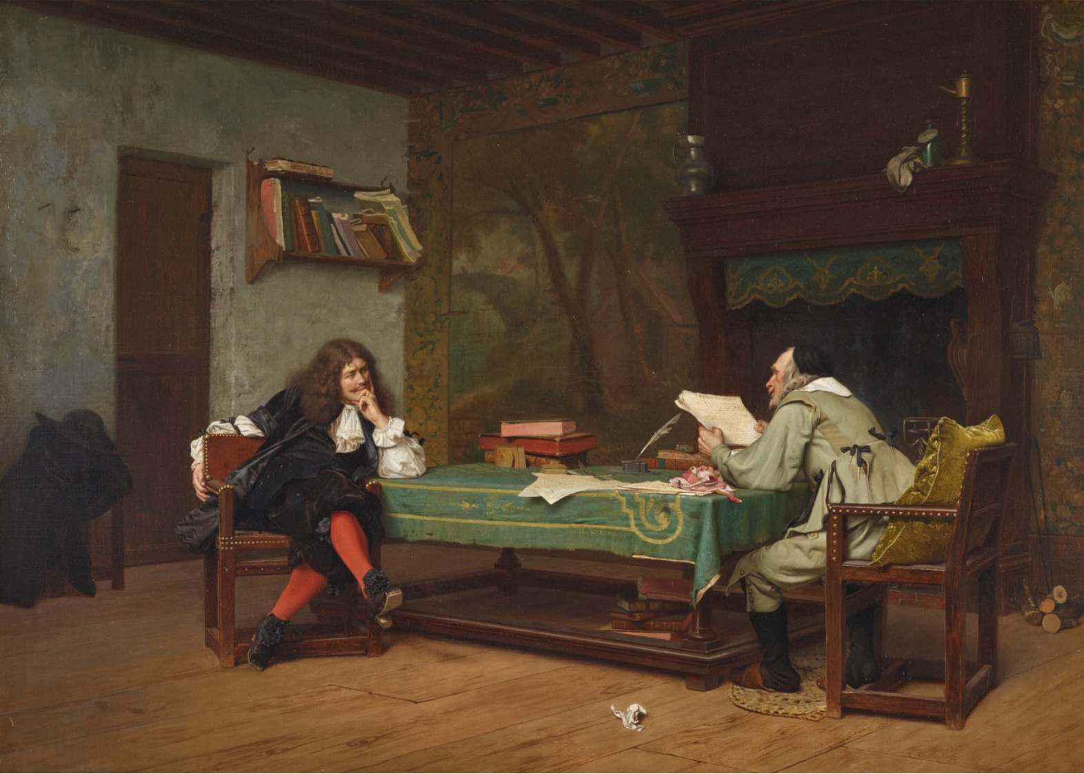 Uma colaboração (Molière e Corneille - Jean-Léon Gérôme