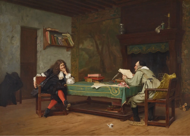 Uma colaboração (Molière e Corneille - Jean-Léon Gérôme