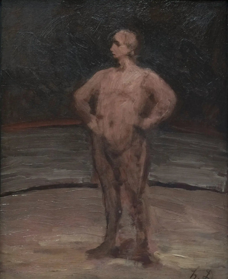 Um lutador de pé - Honoré Daumier