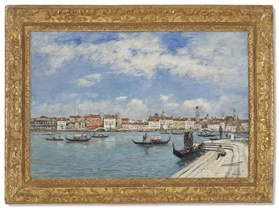Veneza, vista capturada de San Giorgio - Eugène Boudin