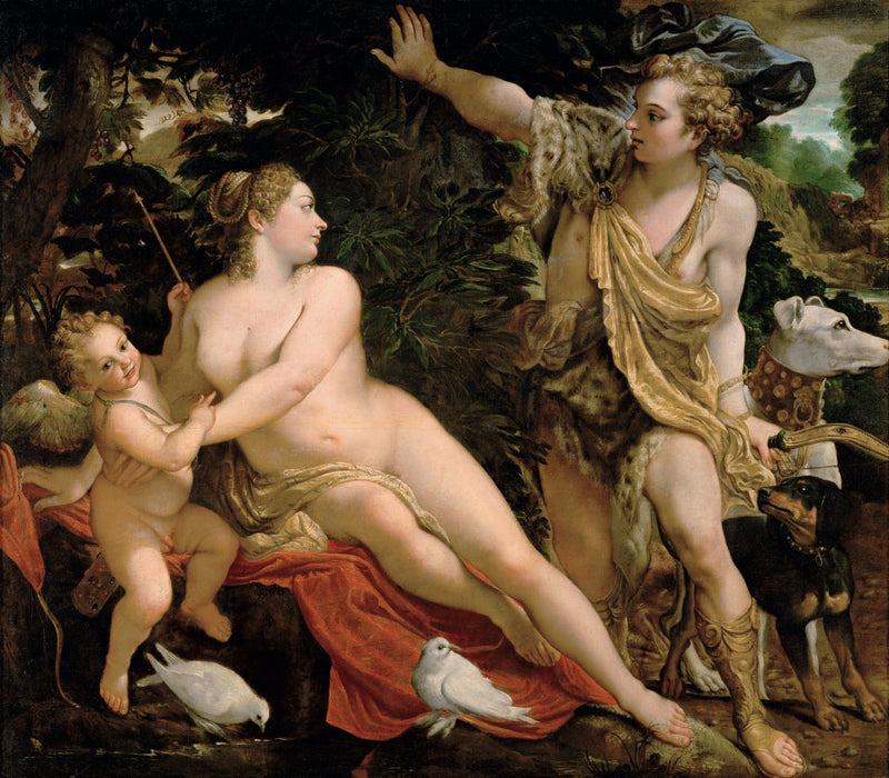 Vênus, Adônis e Cupido - Annibale Carracci