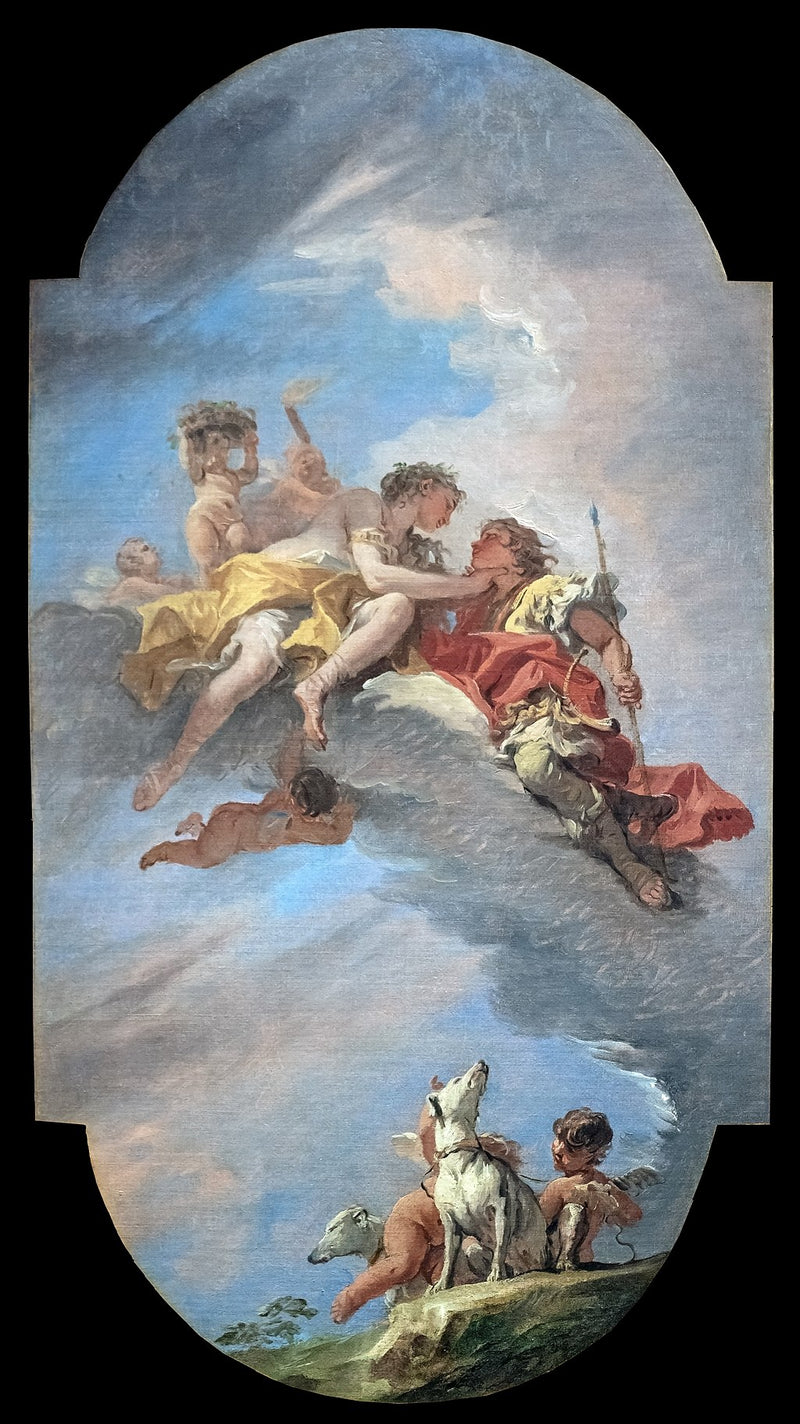 Vênus e Adônis - Sebastiano Ricci