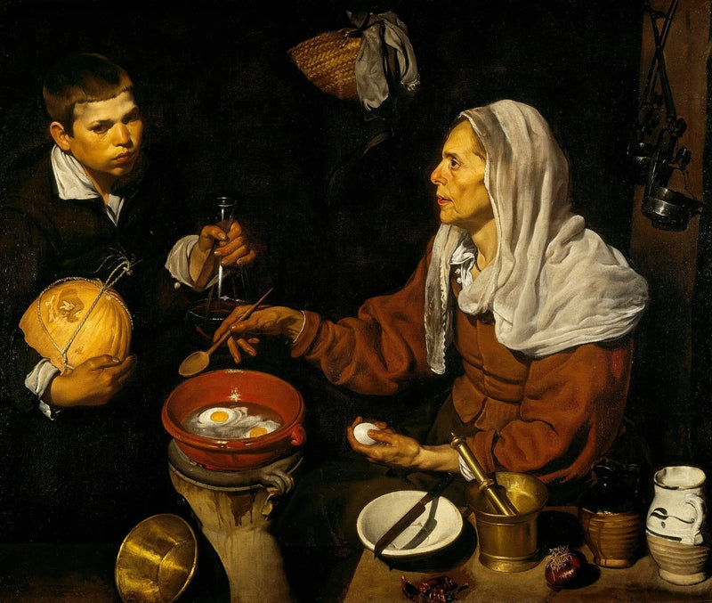 Velha fritando ovos - Diego Velázquez