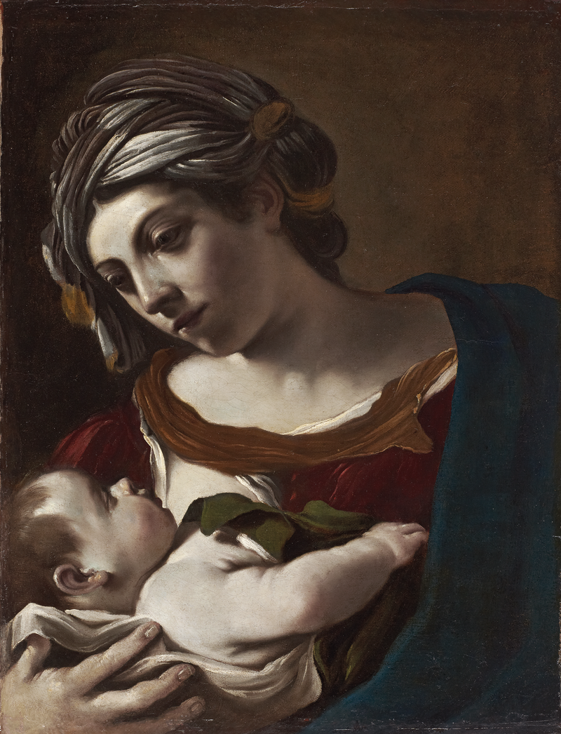 Virgem com o Menino - Guercino