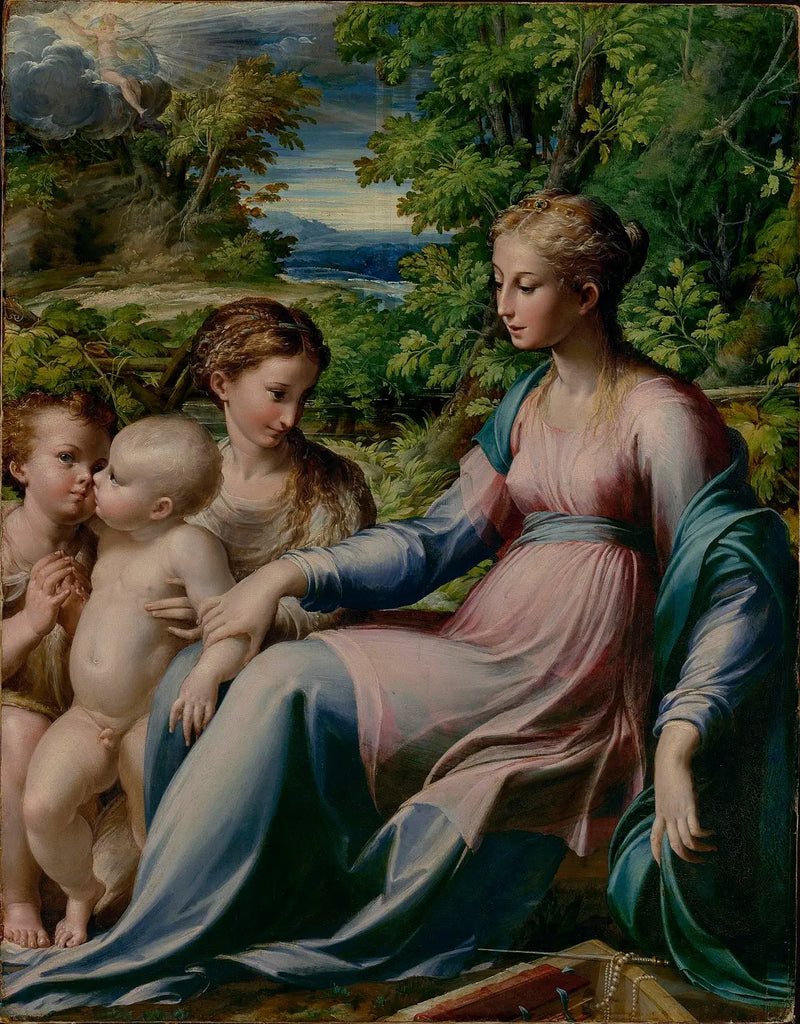 Virgem com o Menino com São João Batista e Maria Madalena - Parmigianino