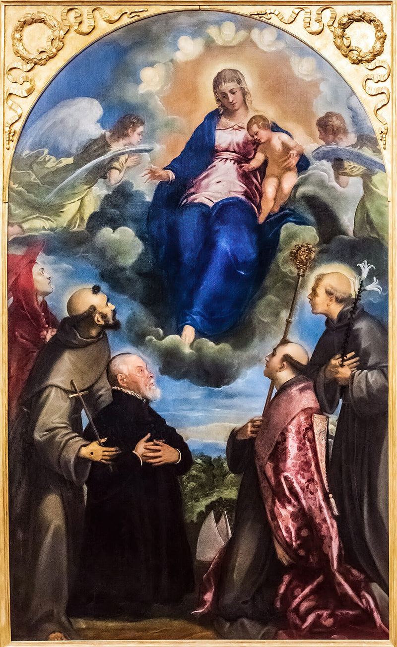 Virgem na Glória - Jacopo Tintoretto