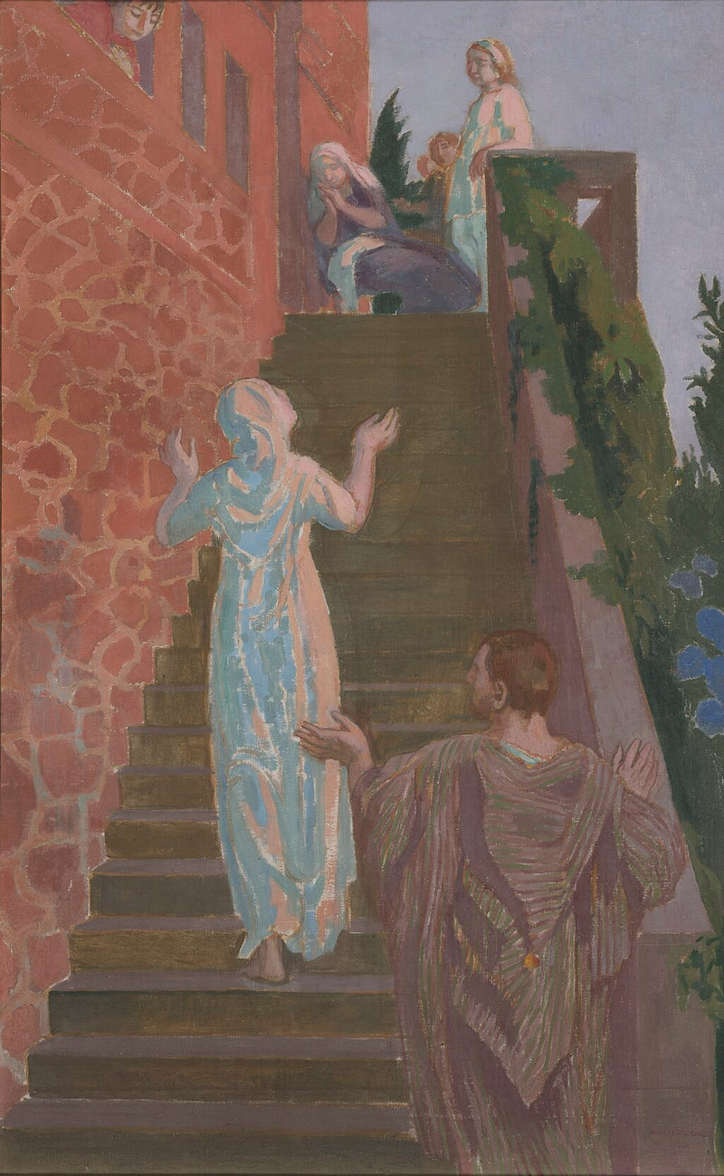 Visitação na escada de Silêncio - Maurice Denis