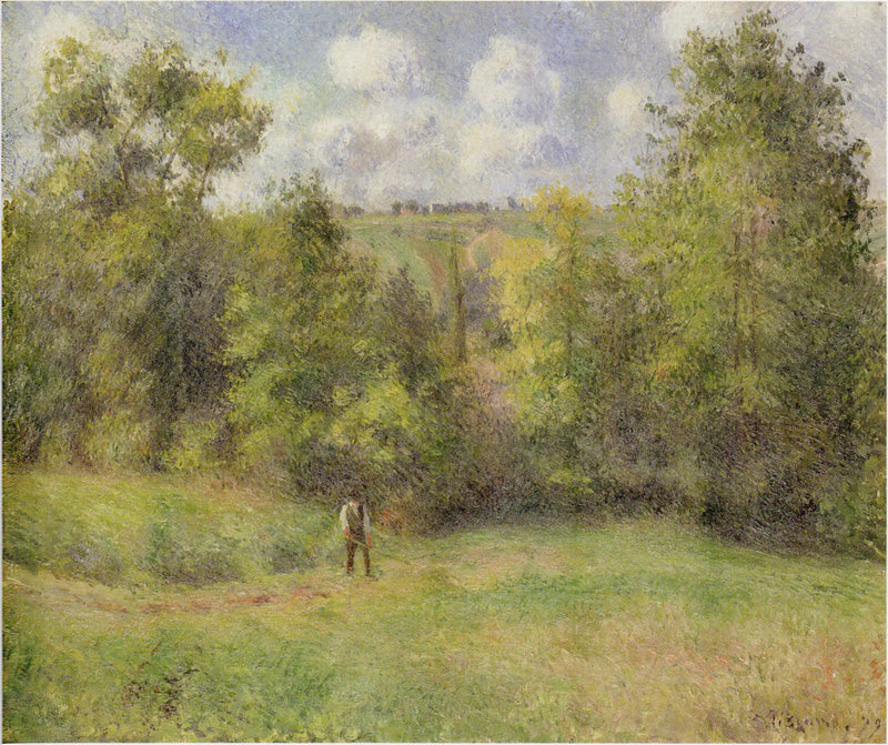 Vista da estrada de Ennery - Camille Pissarro