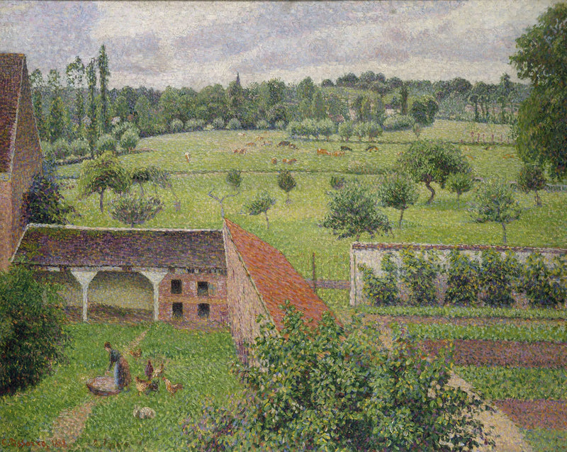 Vista da minha janela, Éragny - Camille Pissarro