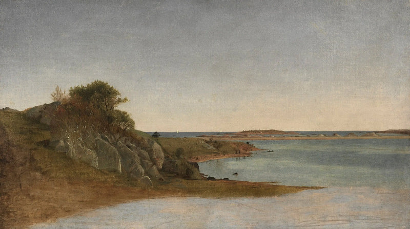 Vista perto de Newport - John Frederick Kensett