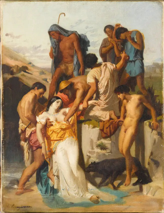 Zenóbia encontrada pelos pastores às margens do Araxe - Bouguereau