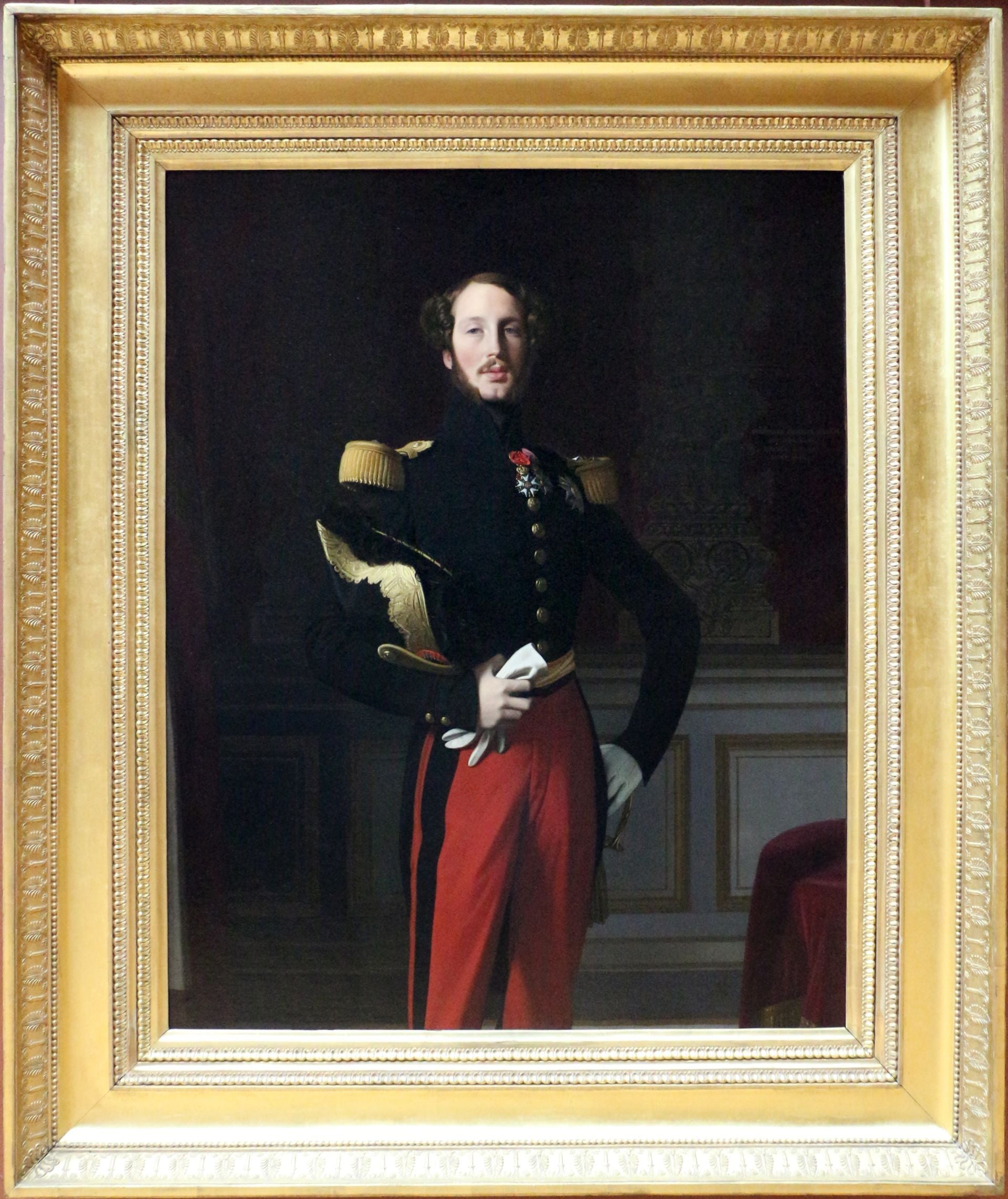 retrato de Ferdinand-Philippe, duque de Orléans - Jean-Auguste-Dominique Ingres
