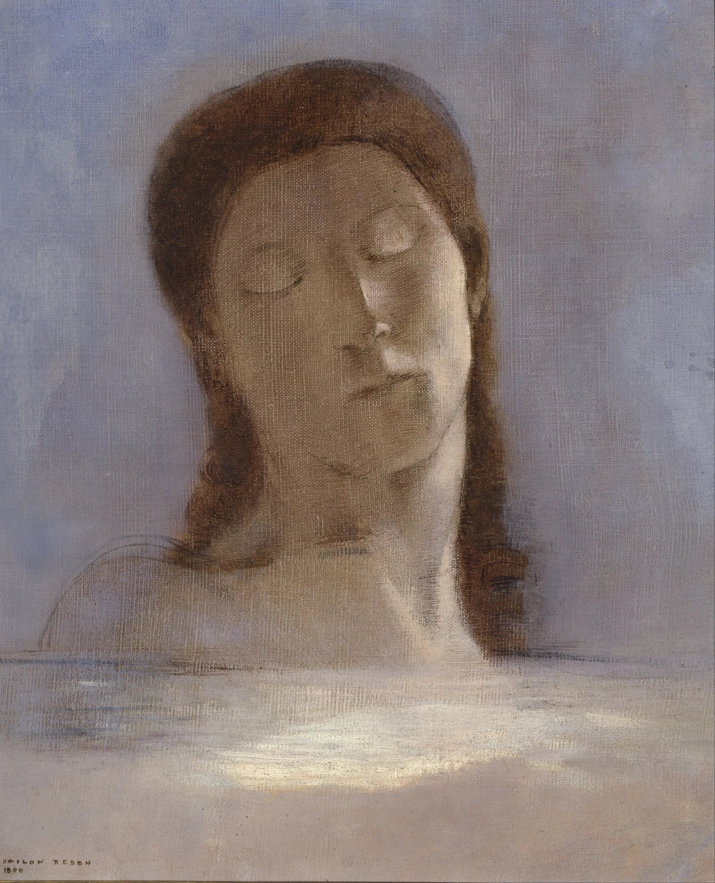 Les Yeux clos - Odilon Redon - Alpha Reproduction