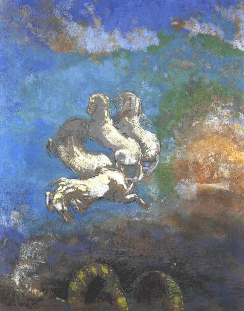 O carruagem de Apolo - Odilon Redon