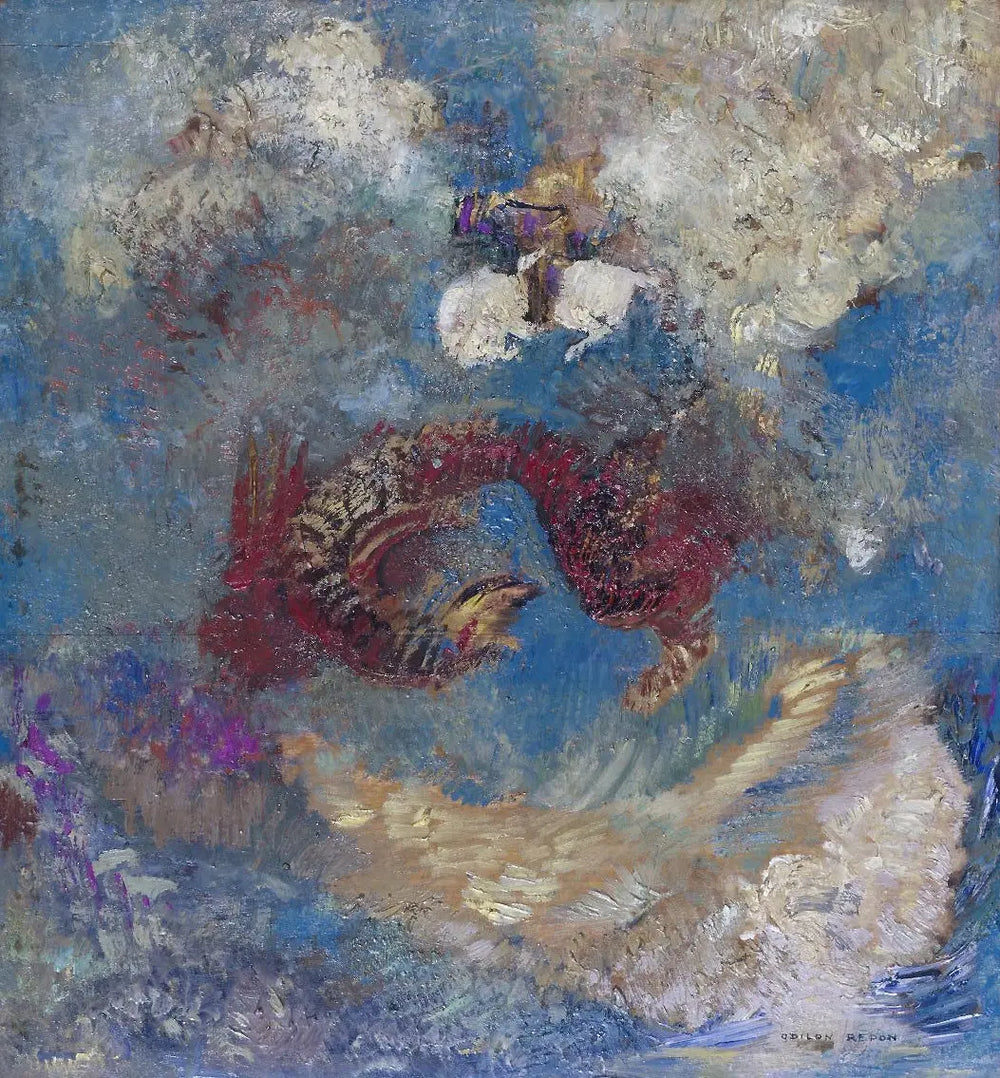 Saint Georges et le dragon - Odilon Redon - Alpha Reproduction