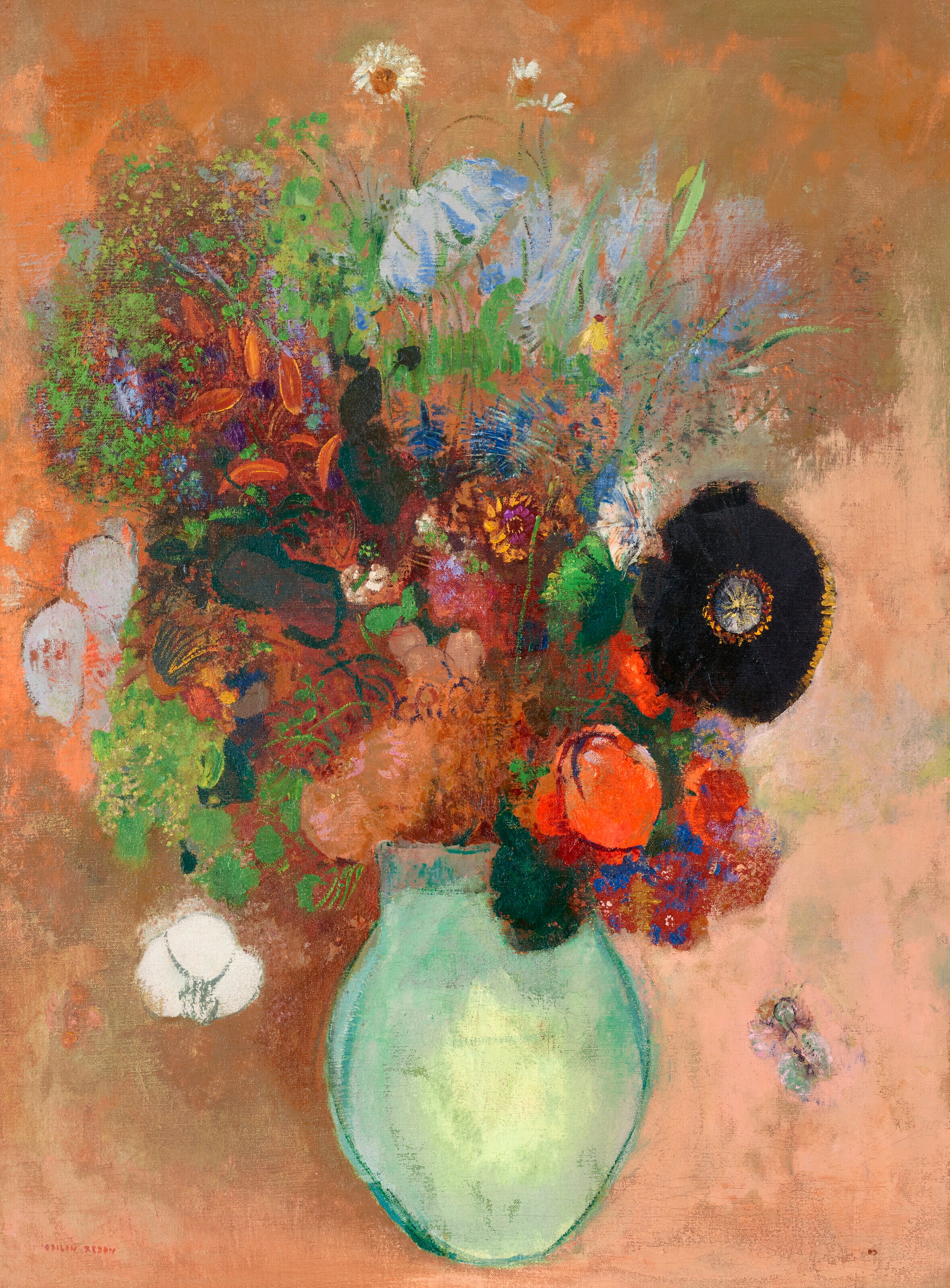 Le pavot noir - Odilon Redon