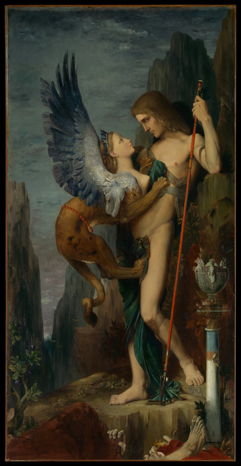 Édipo e a Esfinge - Gustave Moreau